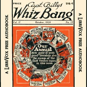 Captain Billy's Whiz Bang, Vol. 2. No. 13, October, 1920 cover