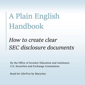 A Plain English Handbook:  How to create clear SEC disclosure documents cover