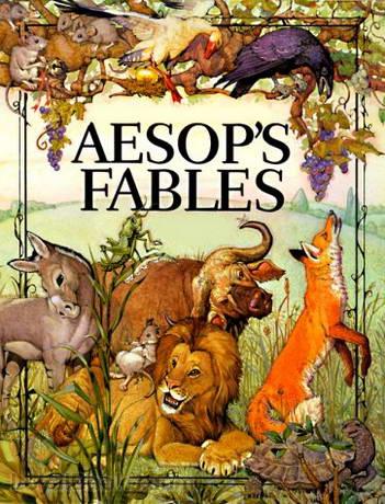 Aesops Fables in Russian cover