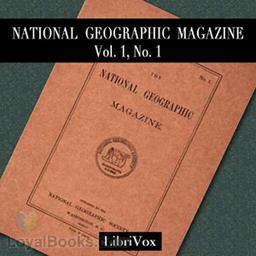 National Geographic Magazine Vol. 01 No. 1. cover