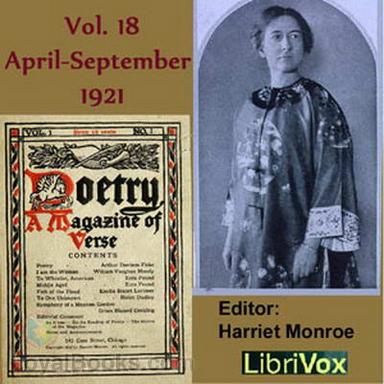 Poetry: A Magazine of Verse, Vol 18, April-September 1921 cover