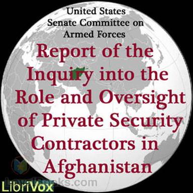 Report of the Inquiry into the Role and Oversight of Private Security Contractors in Afghanistan cover
