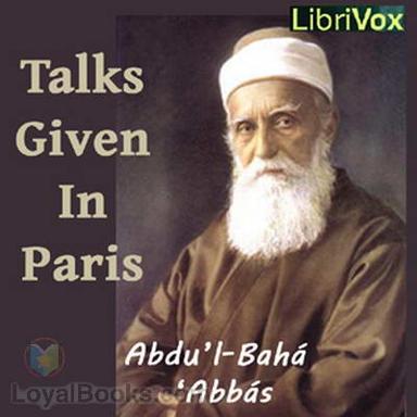 Talks by Abdul Baha Given in Paris cover