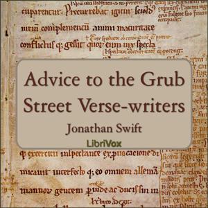 Advice to the Grub Street Verse-writers cover