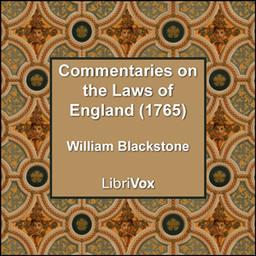 Commentaries on the Laws of England (1765) cover