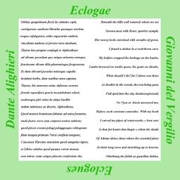 Eclogae (Eclogues)  by Dante Alighieri,Giovanni del Vergilio cover