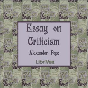Essay on Criticism cover
