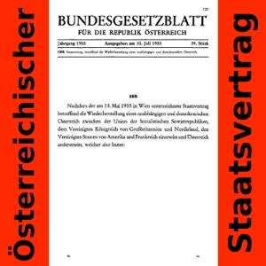 Staatsvertrag betreffend die Wiederherstellung eines unabhängigen und demokratischen Österreich cover