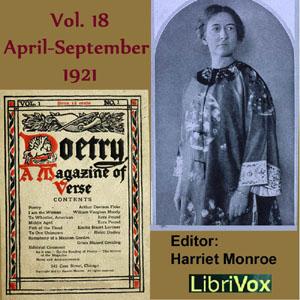 Poetry: A Magazine of Verse, Vol 18, April-September 1921 cover