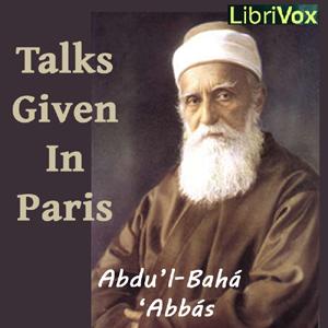 Talks by Abdul Baha Given in Paris cover