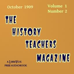 History Teacher's Magazine, Vol. I, No. 2, October 1909 cover