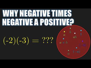 The Real Reason Why Negative Times Negative is Positive, Intro to Rings | Ring Theory Part 1 cover