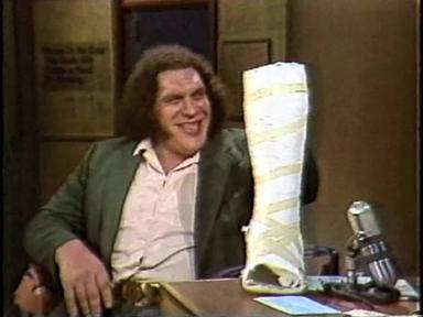 André the Giant on Letterman, January 23, 1984 cover