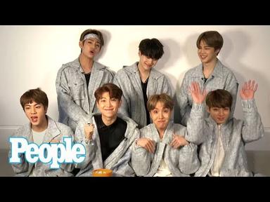 K-Pop Group BTS Dish On Who's Most Romantic, Korea Vs. USA & More Confessions | People NOW | People cover