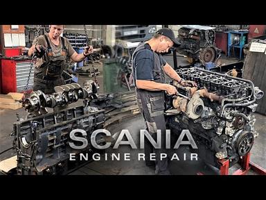 ASSEMBLING AND STARTING A 12 L SCANIA TRUCK ENGINE / MILEAGE 1.4 MILLION KM. / DC12 HPi cover