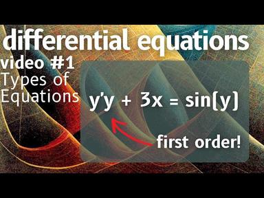 What is a Differential Equation? -- Differential Equations 1 cover