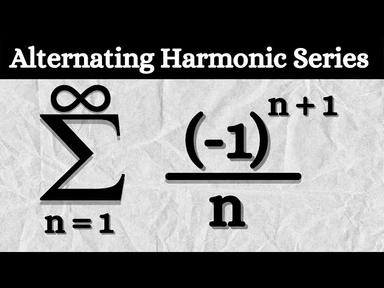 A nice approach to the alternating harmonic series cover