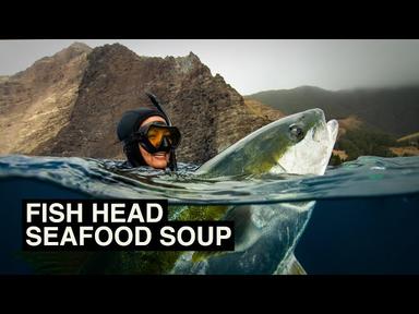 Chilean Seafood Stew - Hawai’i Style - Fresh from the Sea - Kimi Werner Recipe and Spearfishing cover