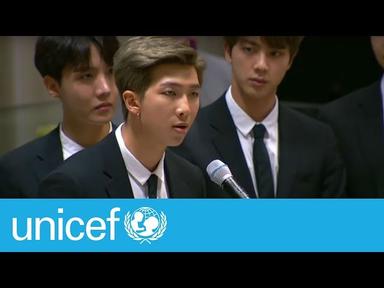 BTS speech at the United Nations | UNICEF cover