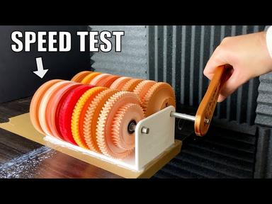 3D Printed Gearbox (Herringbone Gears) - Speed Test cover