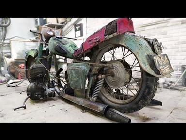 Restoration JAWA Motorcycle - Half Year in 50 Mins | Incredible Full Restoration of Abandoned Moto cover